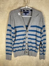 Tommy Hilfiger Casual Cardigans Size XS Mens Grey Striped Long Sleeve Heren Cardigans price