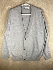 HEM & HAW Casual Formal Knit Cardigans Size M Mens Grey Long Sleeve Heren Cardigans price