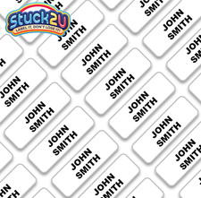 40 Stick on Clothing Name Labels Clothes School Uniform Care Home Kids Children' School Label price