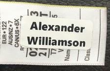 15 Personalised stick on school uniform,care home name labels for clothes etc School Label price