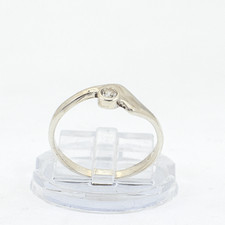 Zilveren ring met creatieve non-figuratieve zegel en fonkelende zirkoon Zilver Ring price