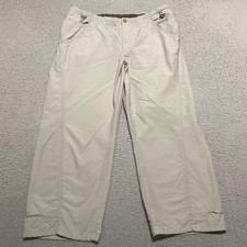 Columbia Womens Medium Pants Beige Capri Arch Cape Outdoor Hiking Nylon Blend Shorts & capri (outdoor) price