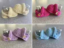 Knitting Pattern Baby Booties  -Printed And Laminated  Pattern Makes 3 Sizes Baby Booties price