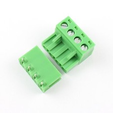 5Pcs 5.08mm 4 Pin Right Angle Screw Terminal Block Pluggable Plug Connector Connector price
