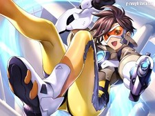 Anime girls bodysuit overwatch tracer short Playmat Gaming Mat Meisjes body price
