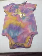 Girls Tie dye Bodysuit With Gold Unicorn Meisjes body price