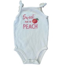 Touched by Nature Organic Cotton Baby Girls Bodysuit Sweet as a Peach 3-6 Months Meisjes body price