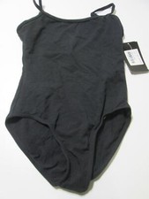 NWT Heatricals Classwear Girls Bodysuit Black V-Back Adjustable Straps Gymnastic Meisjes body price