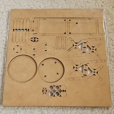 bauhaus SA-03 1:20 Cafe Wood Table Set w/ Table & Chair, Assembly Required Cafe & Canteen Tafel Set price