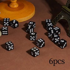 6 Pieces Six Sided Dices Dice Games Set for Table Board Cafe Cafe & Canteen Tafel Set price