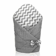 BABY SWADDLE WRAP NEWBORN DIMPLE INFANT BEDDING Grey/ Zig zag Baby Swaddle price