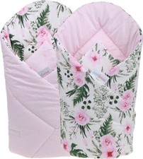 Baby Swaddle Wrap Newborn Bedding Blanket Dots Pink/ Garden Flowers Baby Swaddle price
