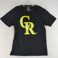 Colorado Rockies Men's Ring Spun Standard Fit Tee Shirt Size L Heren Ring price