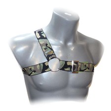BONDAGE HALTER HEREN HARNAS CAMOUFLAGE met ring (One Size) Heren Ring price