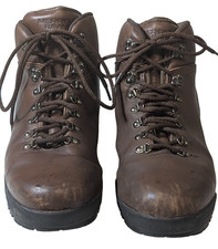 Vintage Merrell Ravine Men's 12 Brown Leather Hiking Boots Made In Korea VTG Laarzen (Outdoor) price
