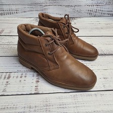 Florsheim Field Plain Toe Brown Leather Chukka Boot Nubuck Mens 9.5 E Vibram Laarzen (Outdoor) price