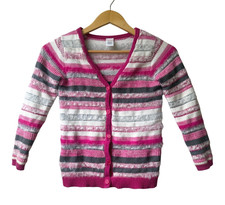 Gymboree Girls Striped Cardigan Sweater Size M 7/8 Pink Preppy Twee School Girl Meisjes vest price
