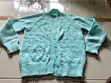 Vintage handmade girls cardigan 10/12 Meisjes vest price