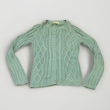 Jessica Sport Girls L 14-16 Light Blue Cable Knit Cotton Cardigan Meisjes vest price
