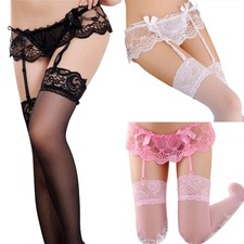 Sexy Stockings Lace Garter Belt Suspender Set Women Lingerie Sexy Garter Belt!xh Garter Riem price