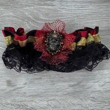 Gothic Skull Garter Lace Red Black Gold Pirate Halloween Cosplay Accessory Garter Riem price