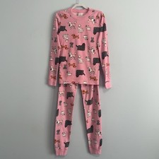 Hanna Andersson Girls Pajamas Set Size 10(140 cm) Dogs Print Pink Meisjes pyjama's price