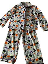 Bmagical Girls Pajamas White Sz 4, Plush Soft Top And Pants Cat, Spider, Pumpkin Meisjes pyjama's price