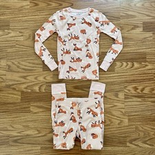 Old Navy Winter Fox 100% Cotton Pajamas Set Girls Size 8 Long Sleeve Pink EUC! Meisjes pyjama's price