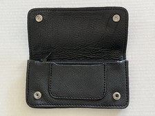 Unisex Black Leather Wallet Unisex Portemonnee price