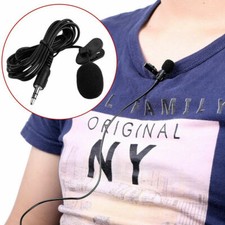 Clip On Mic Lavalier Lapel Microphone PC Mobile Android 3.5mm Aux Jack Laptop UK Computer Microphone price