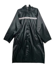 ProHydra Safety Raincoat Mens L Black Hooded Long Vented Pockets Heren Raincoat price