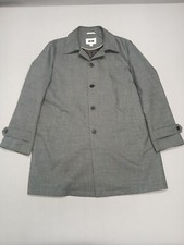 Joseph Abboud Mens Raincoat Charcoal Gray Classic Fit Button Front Coat 42 L Heren Raincoat price