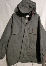 Stearns Raincoat Jacket Mens XL Hooded Waterproof Gray Full Zip Dry Wear Heren Raincoat price