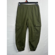 Unbranded Cargo Jogger Pants Boys Size 9Y Elastic Waist Green Jongens broek price