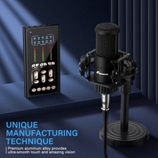 Condenser Microphone Studio Recording Professional Live SoundCard kit Bluetooth Studio Microphone price