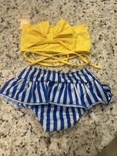 baby girl's 2-piece striped bikini Swimsuit Size 110 Baby Swimsuit price