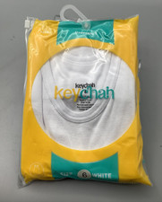 Boys White 100% Cotton Undershirt Tank top 2 pack Size 6 NEW Keychain Brand Jongens hemdje / ondershirt price