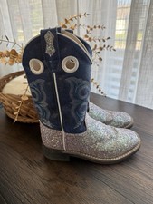 Old West Girls Cowboy Boots, size 2 (purple/blue sparkles) Meisjes laarzen price