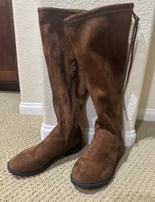 Brown suede girls boots 17” long size 3 Meisjes laarzen price