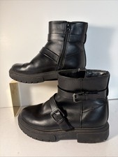 Girls' Cadi Zipper Moto Boots Black - art class Size 3 Meisjes laarzen price