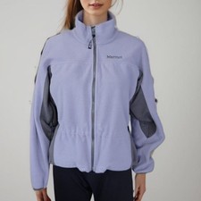 Marmot Jacket Women Sz M  Windstopper Fleece Lilac Full Zip Up Windstopper & Fleece price
