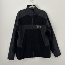Mountain Hardwear Jacket Men's XL Black Gore Windstopper Fleece Full Zip Pockets Windstopper & Fleece price