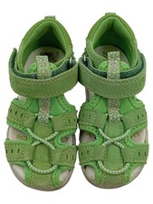 Lurchi Outdoorsandalen Kinder Gr. 22 Grün Leder Klettverschluss Outdoor Sandalen price