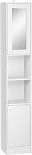 Tall Bathroom Cabinet Mirror Slim Freestanding Mirrored Cupboard Storage Unit Kast price