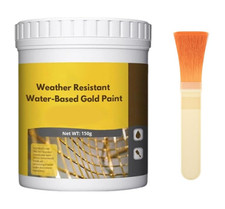 Water-Based Weather-Resistant Gold Paint,150g Water Based Gold Leaf Paint NEW Bladgoudverf price