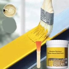 Water-Based Weather-Resistant Gold Paint,Water Based Gold Leaf Paint With Bush Bladgoudverf price