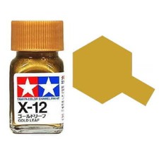 TAMIYA ENAMEL PAINT 80012 X-12 GOLD LEAF 10ml Bladgoudverf price