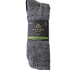 Alpine Design Hiking Socks Mens XL Crew Cushioned 4 Pack Performance Outdoor Sokken (Outdoor) price