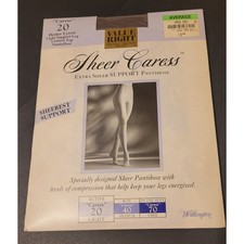 Worthington Sheer Caress Pantyhose  Sheer Support Smoke Grey Average vintage Pantyhose price
