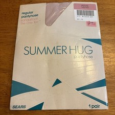 Summer Hug Pantyhose Regular Pantyhose Sandalfoot Petite Dusty Rose Vintage NOS Pantyhose price